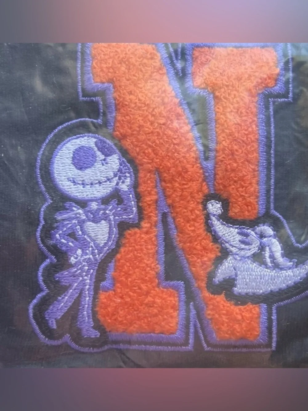 Disney Tim Burton The Nightmare Before Christmas Toddler Girl Varsity Jacket NWT